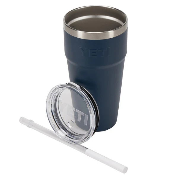 Yeti Coolers RAMBLER STRAW CUP Thermobecher NAVY 5 Yeti Coolers RAMBLER STRAW CUP Thermobecher NAVY – Bild 3